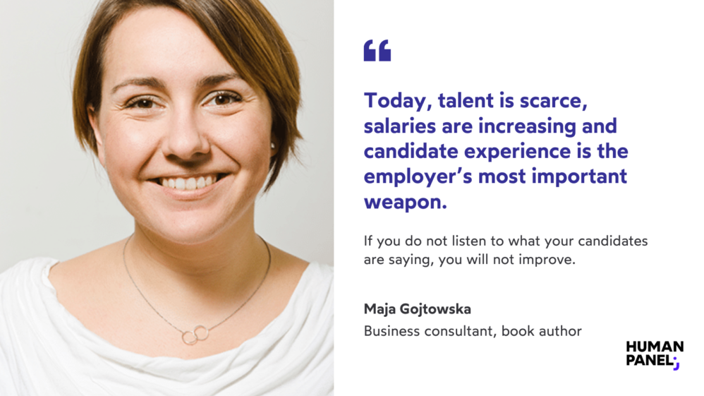 Maja Gojtowska about the candidate experience