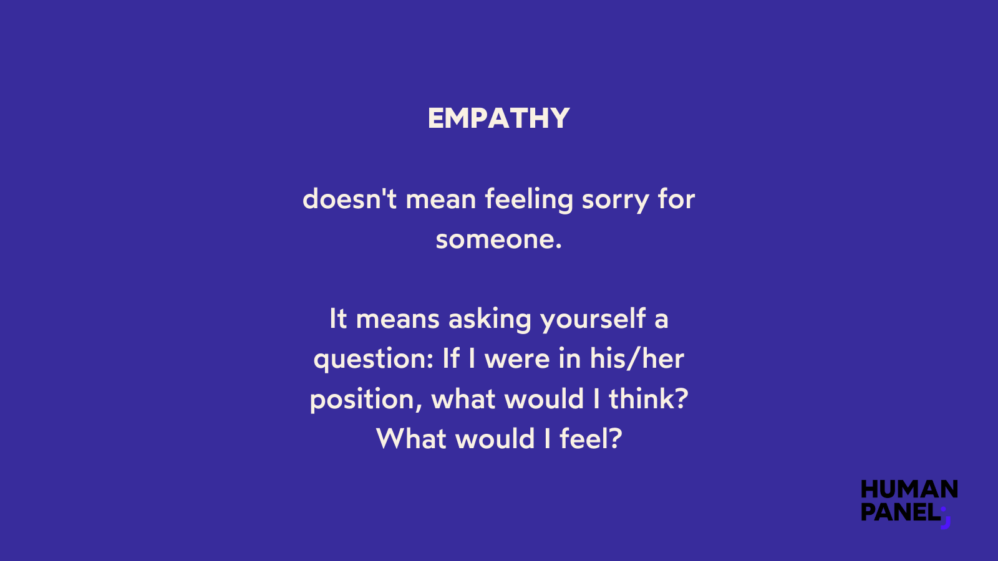 Empathy in leadership doesn't mean feeling sorry for someone.