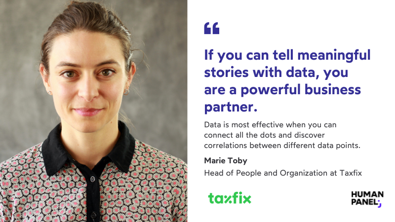 Marie Toby from Taxfix about HR data